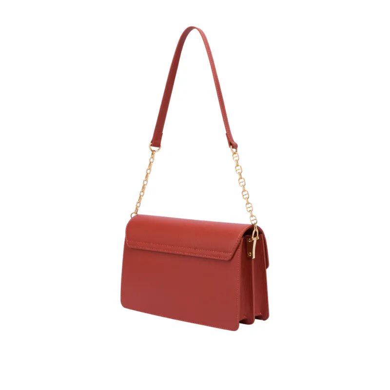 Love Moschino Umhängetasche mit Überschlag, rostfarben 2