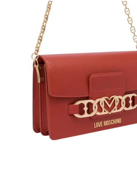 Borsa a spalla donna Love Moschino, ruggine