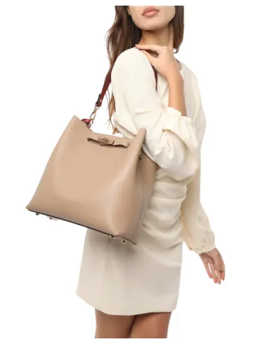 Secchiello in pelle Gianni Notaro, taupe