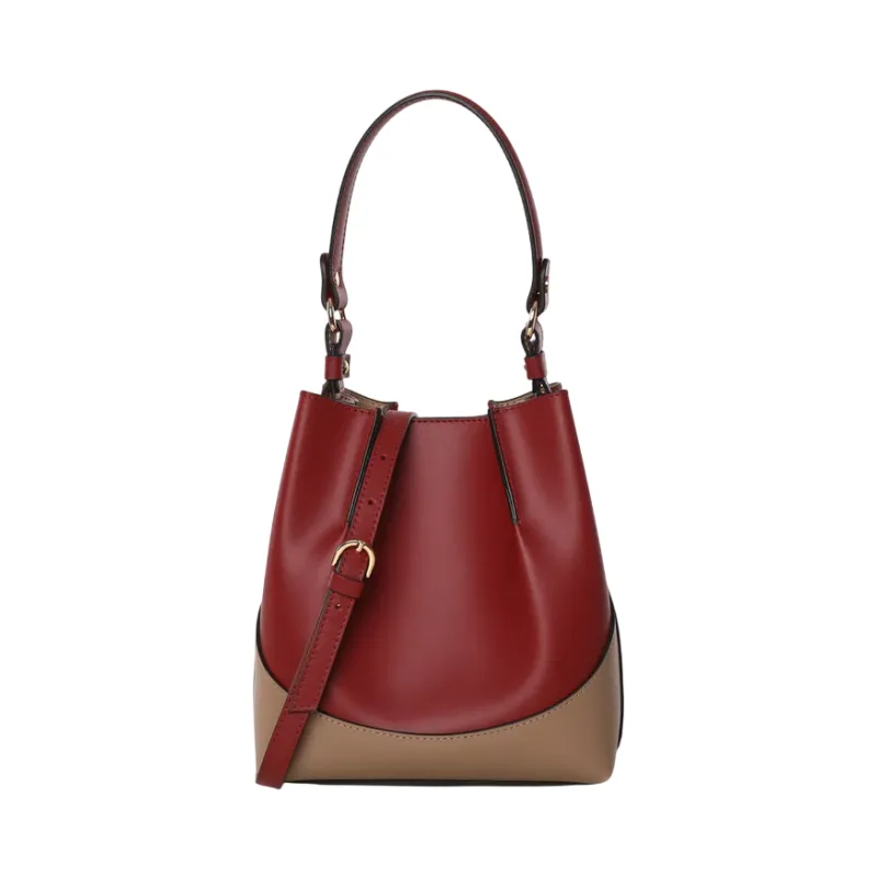 Gianni Notaro kleine Eimertasche aus Leder,...