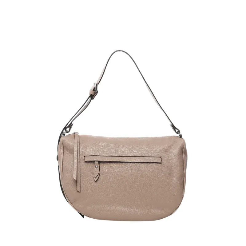 Gianni Notaro Umhängetasche aus Leder, beige