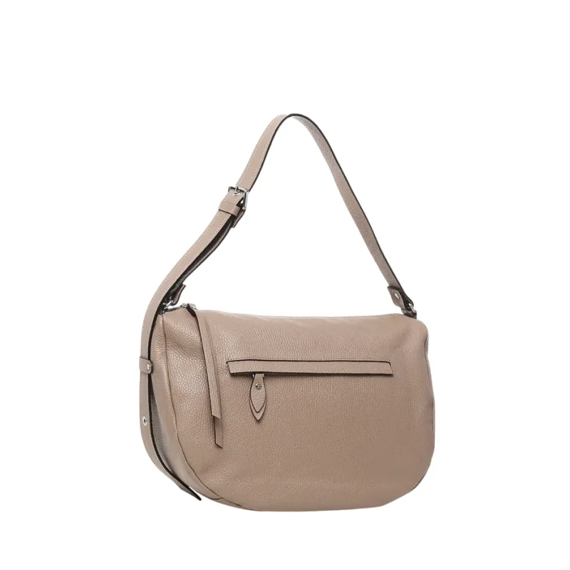 Gianni Notaro Umhängetasche aus Leder, beige 2