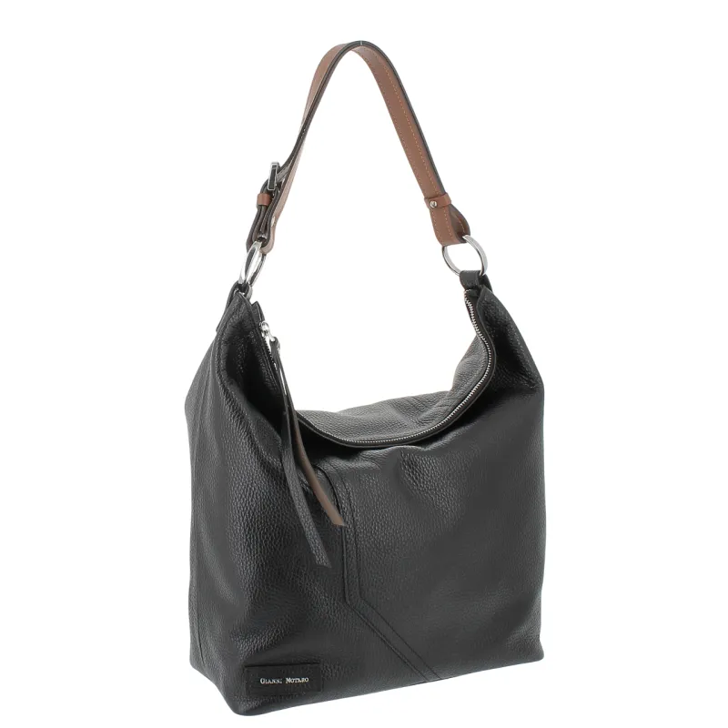 Borsa in pelle Gianni Notaro, nera 2