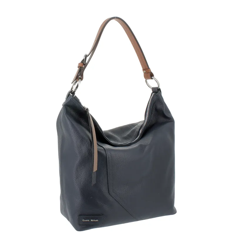 Gianni Notaro Schultertasche, blau 2