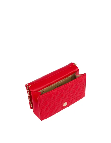 Pochette trapuntata Love Moschino, rossa