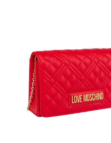 Love Moschino gesteppte Clutch-Tasche, rot