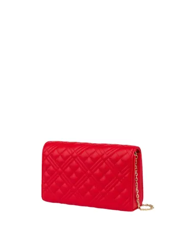 Love Moschino quilted clutch bag, red