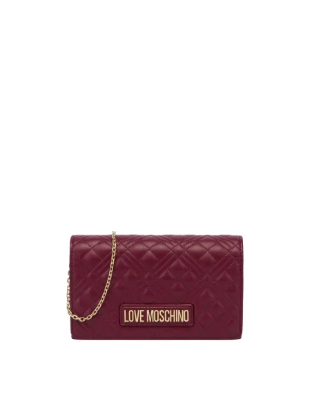 Pochette trapuntata Love Moschino, vino
