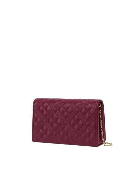 Love Moschino gesteppte Clutch-Tasche, Wein