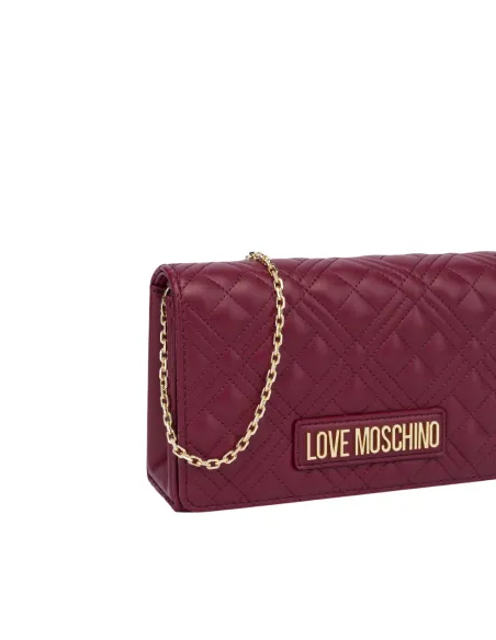 Pochette trapuntata Love Moschino, vino