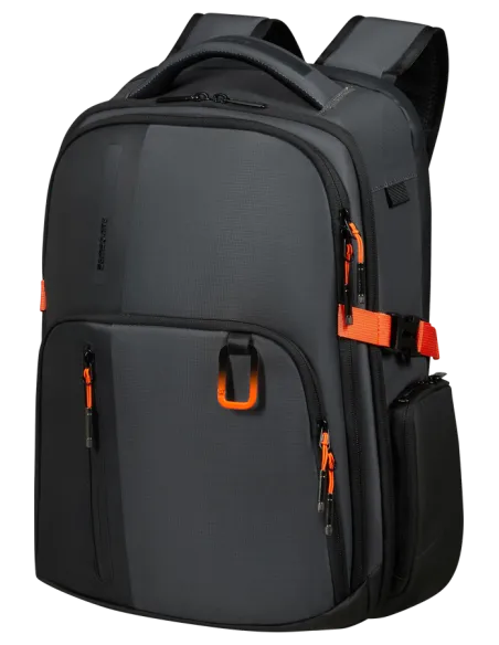 Samsonite Biz2Go Computer-Rucksack aus recyceltem Stoff, graphite-apricot