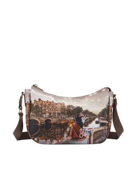 Ynot shoulder bag with zip closure, autumn in holand