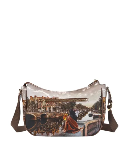 Ynot shoulder bag with zip closure, autumn in holand