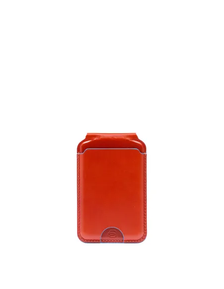 Piquadro MagSafe Kreditkartenhalter mit wiederaufladbarem Tracker, orange