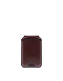 Piquadro MagSafe credit card holder with rechargeable tracker, dark brown