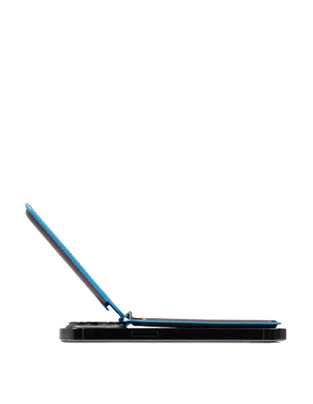 Piquadro MagSafe Kreditkartenhalter mit wiederaufladbarem Tracker, dunkelbraun