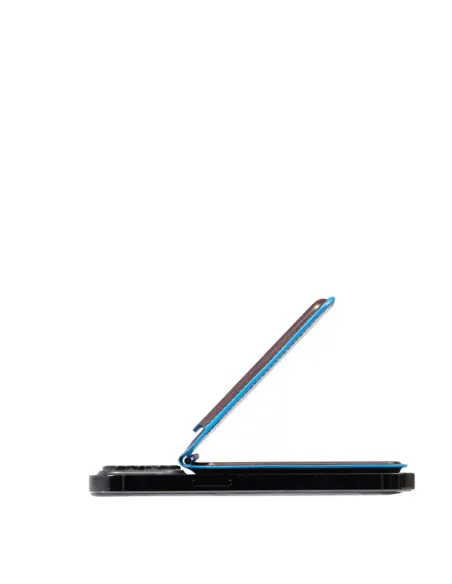 Piquadro MagSafe Kreditkartenhalter mit wiederaufladbarem Tracker, dunkelbraun