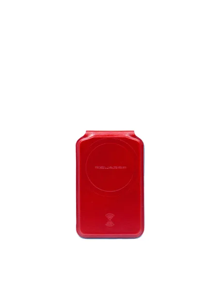 Portacarte di credito MagSafe con tracker ricaricabile Piquadro, rosso