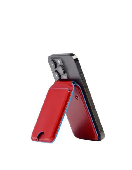 Piquadro MagSafe Kreditkartenhalter mit wiederaufladbarem Tracker, rot