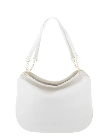 Borsa a spalla Love Moschino, avorio