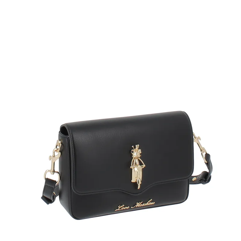 Love Moschino Umhängetasche mit Überschlag, schwarz 2