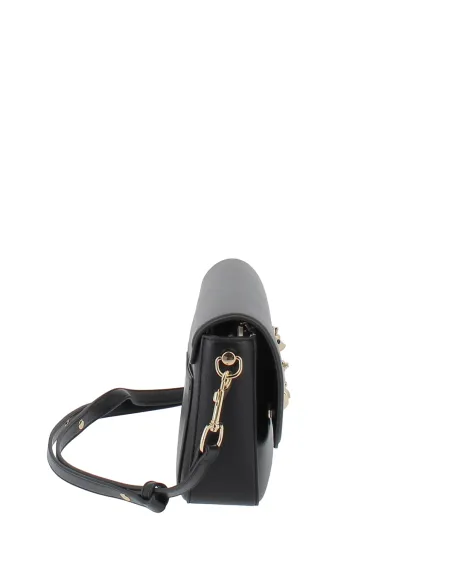 Love Moschino shoulder bag with flap, black