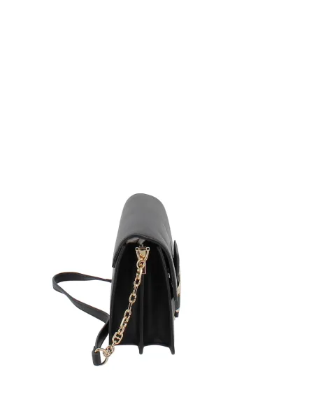 Love Moschino shoulder bag with flap, black