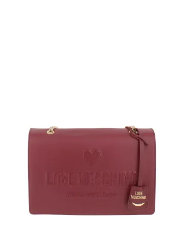 Love Moschino women's shoulder bag, wine