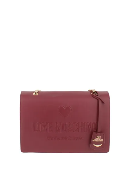 Love Moschino women's shoulder bag, wine