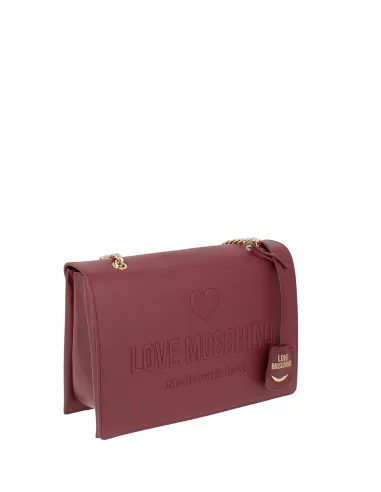 Love Moschino women's shoulder bag, wine