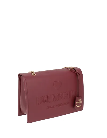 Love Moschino women's shoulder bag, wine