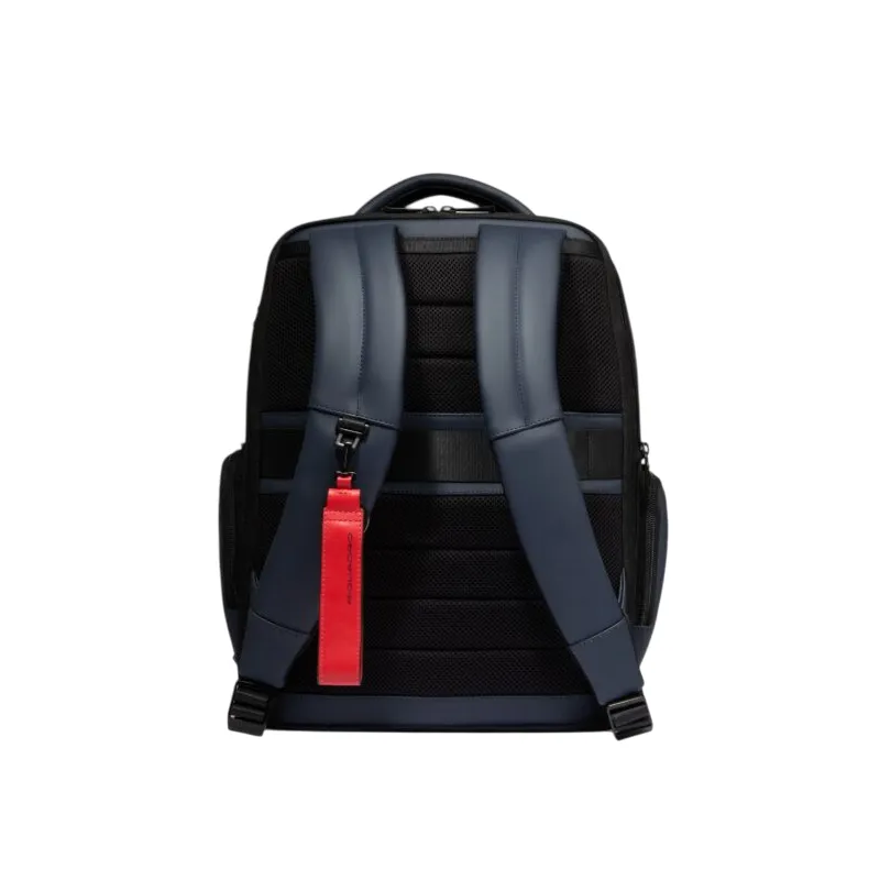 Piquadro 15.6" Laptop-Rucksack aus wasserdichtem Stoff, blau 2