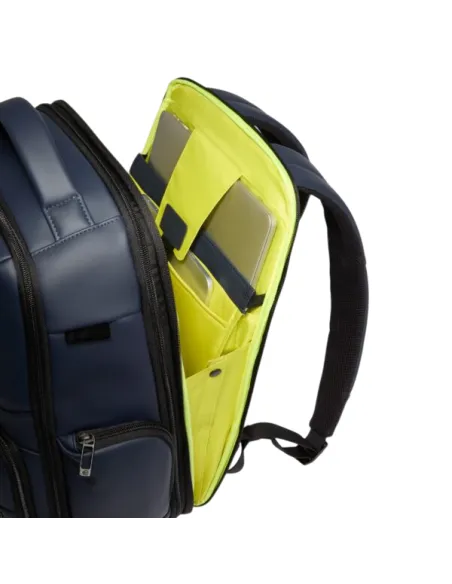 Piquadro 15.6" Laptop-Rucksack aus wasserdichtem Stoff, blau