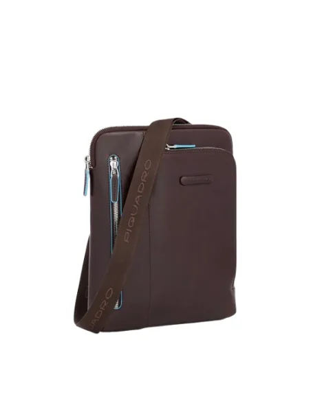 Borsello Porta Ipad® Blue Square Piquadro moro dettagli