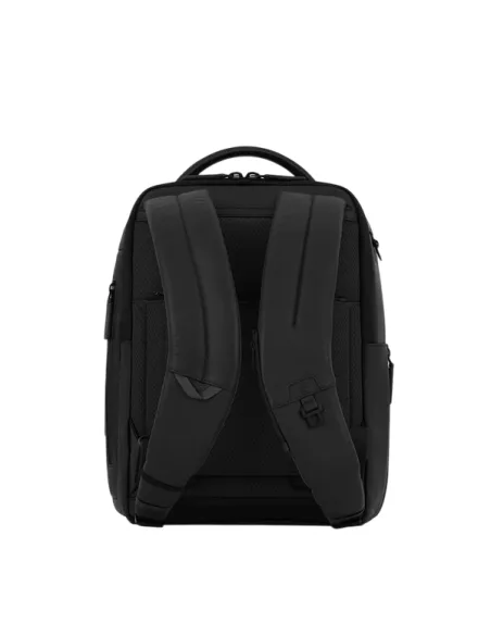 Piquadro Urban 14" Leather Computer Backpack, black