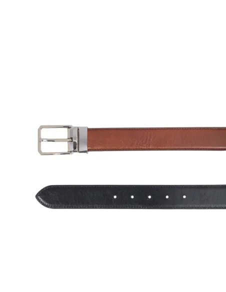 Cintura uomo reversibile The Bridge Brunelleschi, marrone-nero