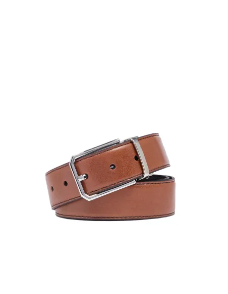 Doubleface Ledergürtel für Herren The Bridge Brunelleschi, braun-schwarz