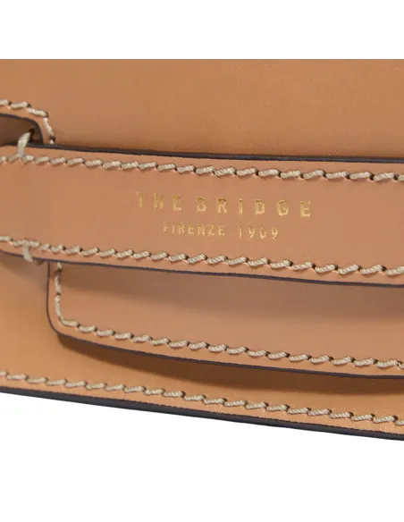 The Bridge Lucrezia women's bag with chain strap, marzipan