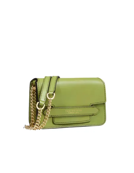 Borsa a tracolla con pattina The Bridge Lucrezia, pistacchio