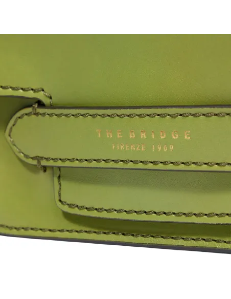 Borsa a tracolla con pattina The Bridge Lucrezia, pistacchio