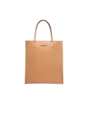Shopping verticale con chiusura con zip The Bridge Mirra, marzapane