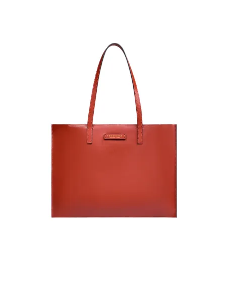 Shopping The Bridge Mirra con chiusura con zip, arancio bruciato