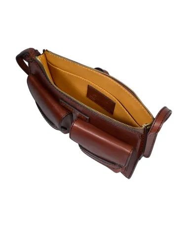 Borsa a tracolla con tasche esterne...