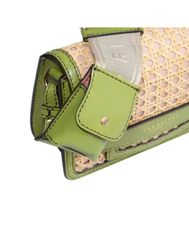 Borsa a tracolla in paglia di Vienna...