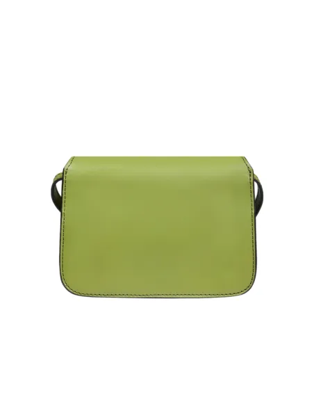 Tracolla in pelle con pattina, pistacchio