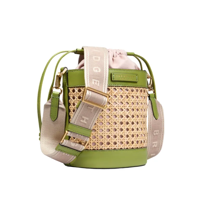 The Bridge Gloria Wow bucket bag, pistachio green 2