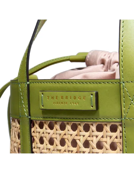 The Bridge Gloria Wow two-handled bag, pistachio green