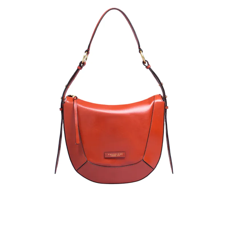 Damen- Schultertasche The Bridge Fedora, verbranntes Orange