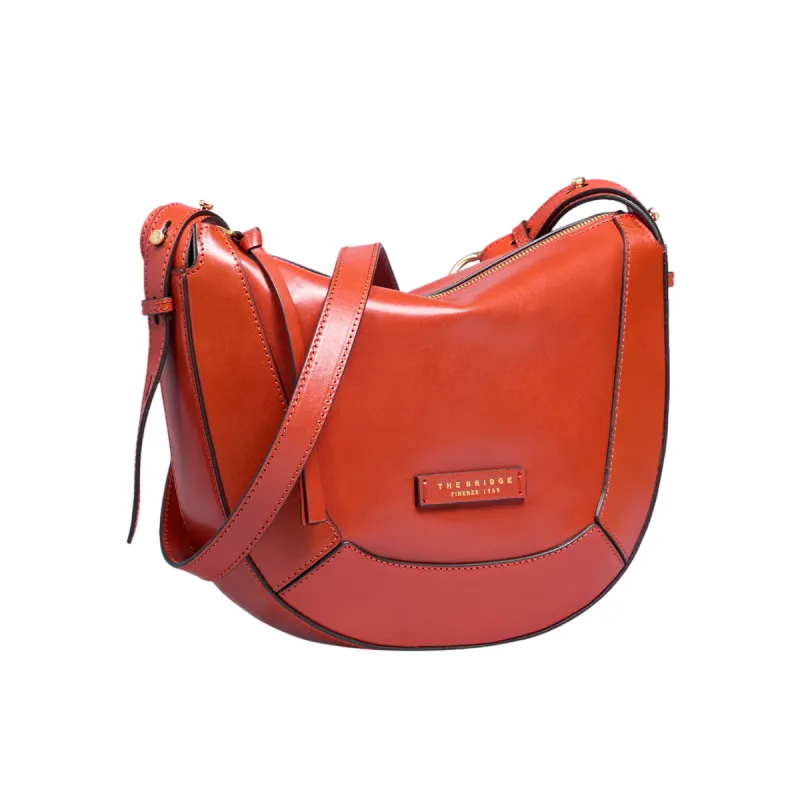 The Bridge Fedora medium shoulder bag, burnt orange 2