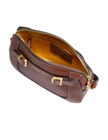 Borsa a tracolla con chiusura con zip...